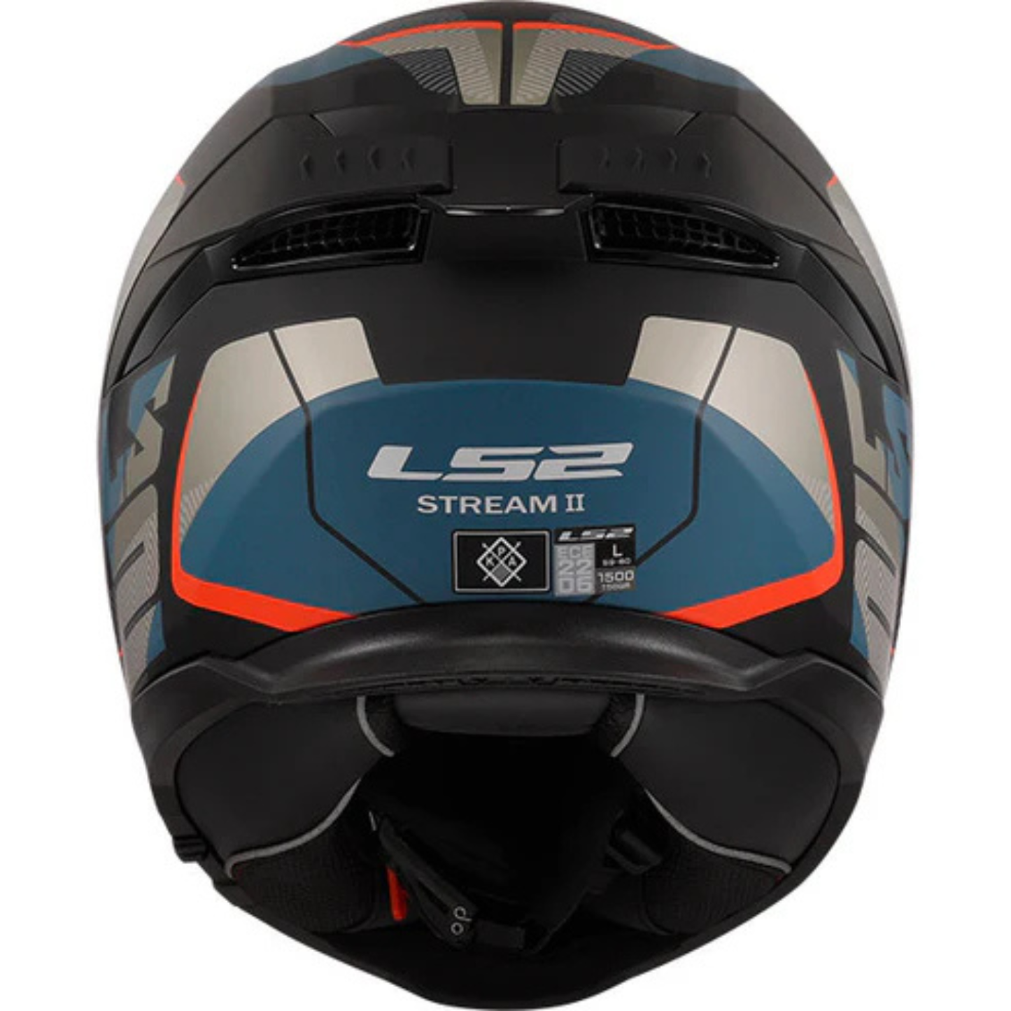 LS2 FF320 Stream II Road Helmet - Matt Black Blue