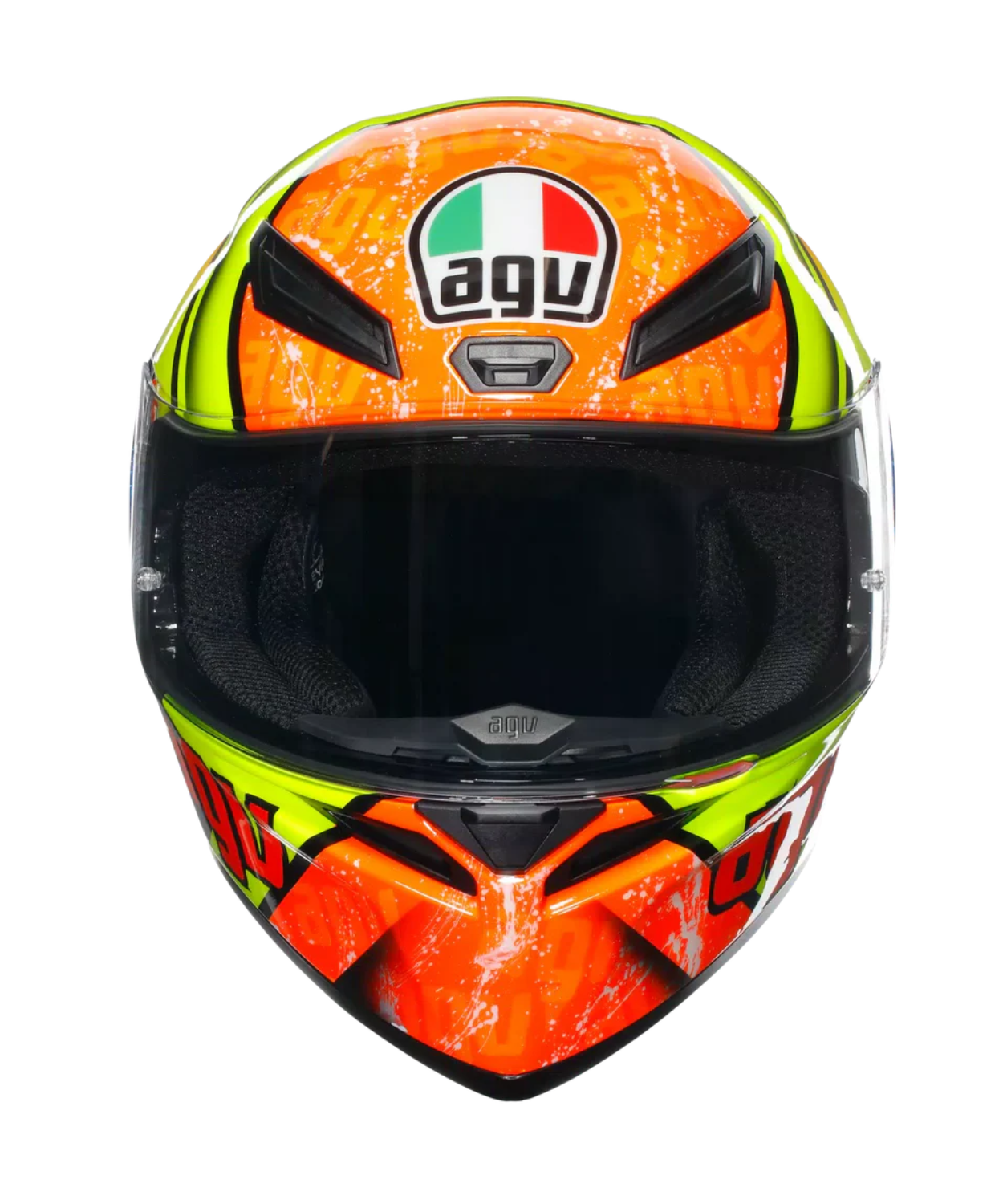 AGV K1 S Izan Helmet - Gloss Orange Yellow Blue