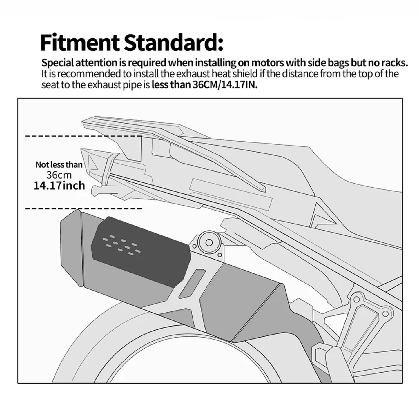 Rhinowalk Exhaust Heat Shield - Silver - MTR010