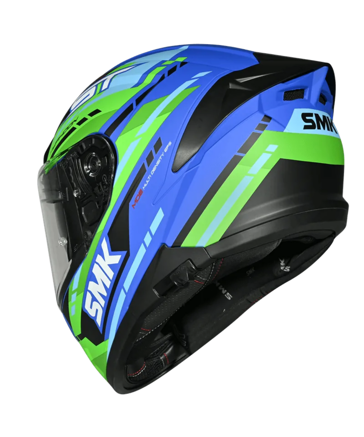 SMK Typhoon Sports Tourer GRPS GL585 Full Face Helmet - Gloss Blue Green - SMK
