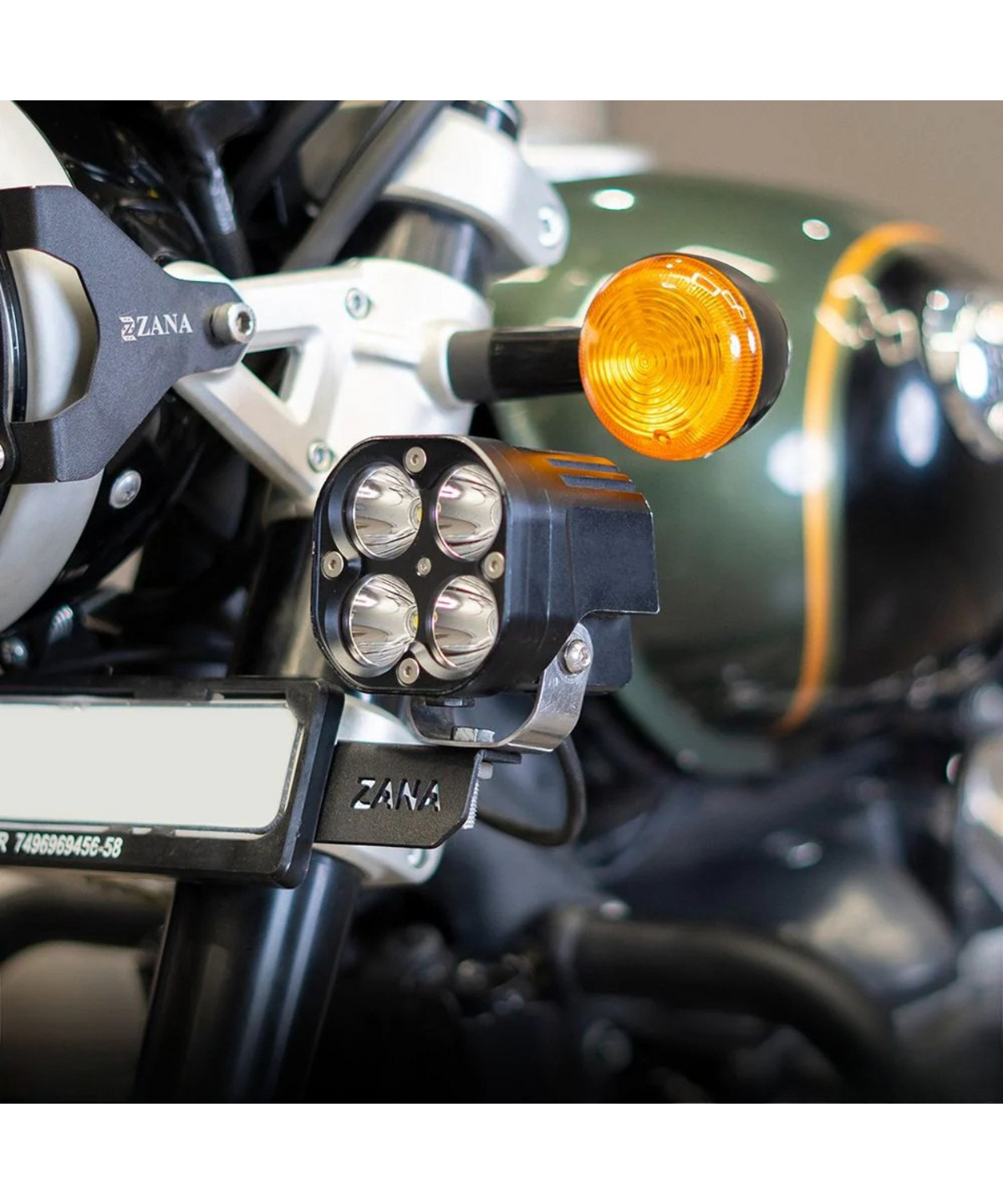 Zana Royal Enfield Super Meteor 650 / Shotgun650 Aluminum Mirror Extender - Black - ZI-8339 - Zana