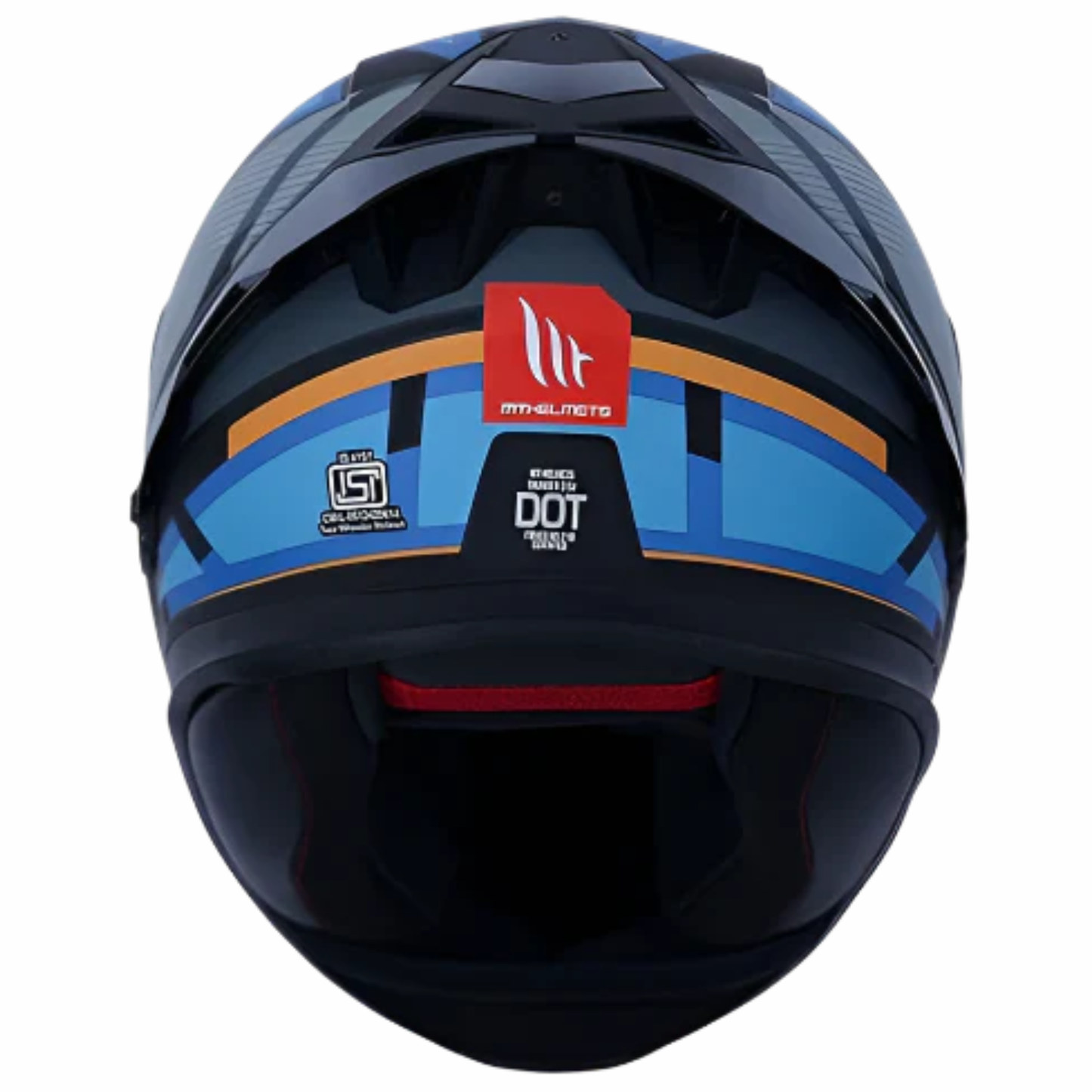 MT Thunder 3 SV Pro Nova B2 Helmet - Matt Grey Blue Orange