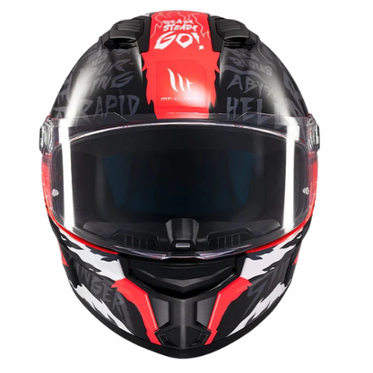 MT Stinger 2 Ardent C5 Helmet - Gloss Black Red