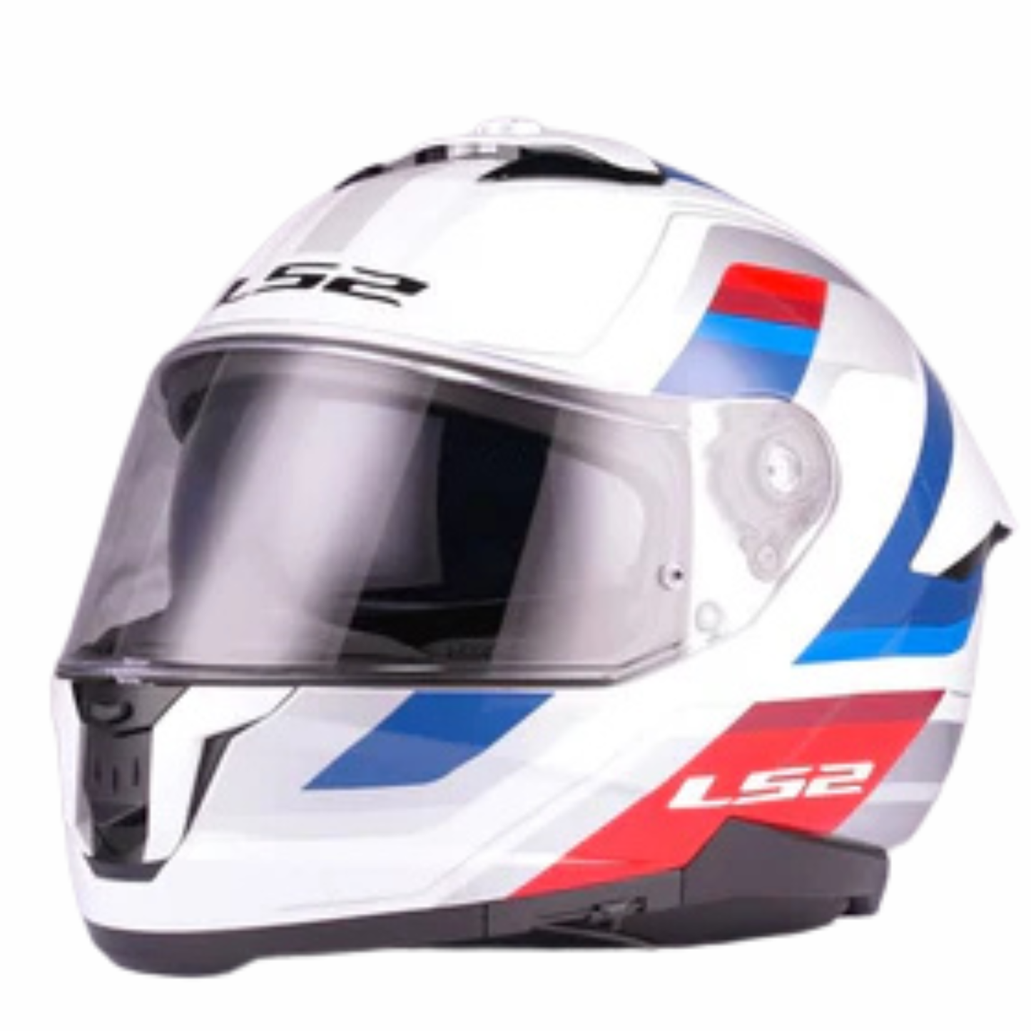 LS2 FF320 Stream II Vintage Helmet - White Blue Red