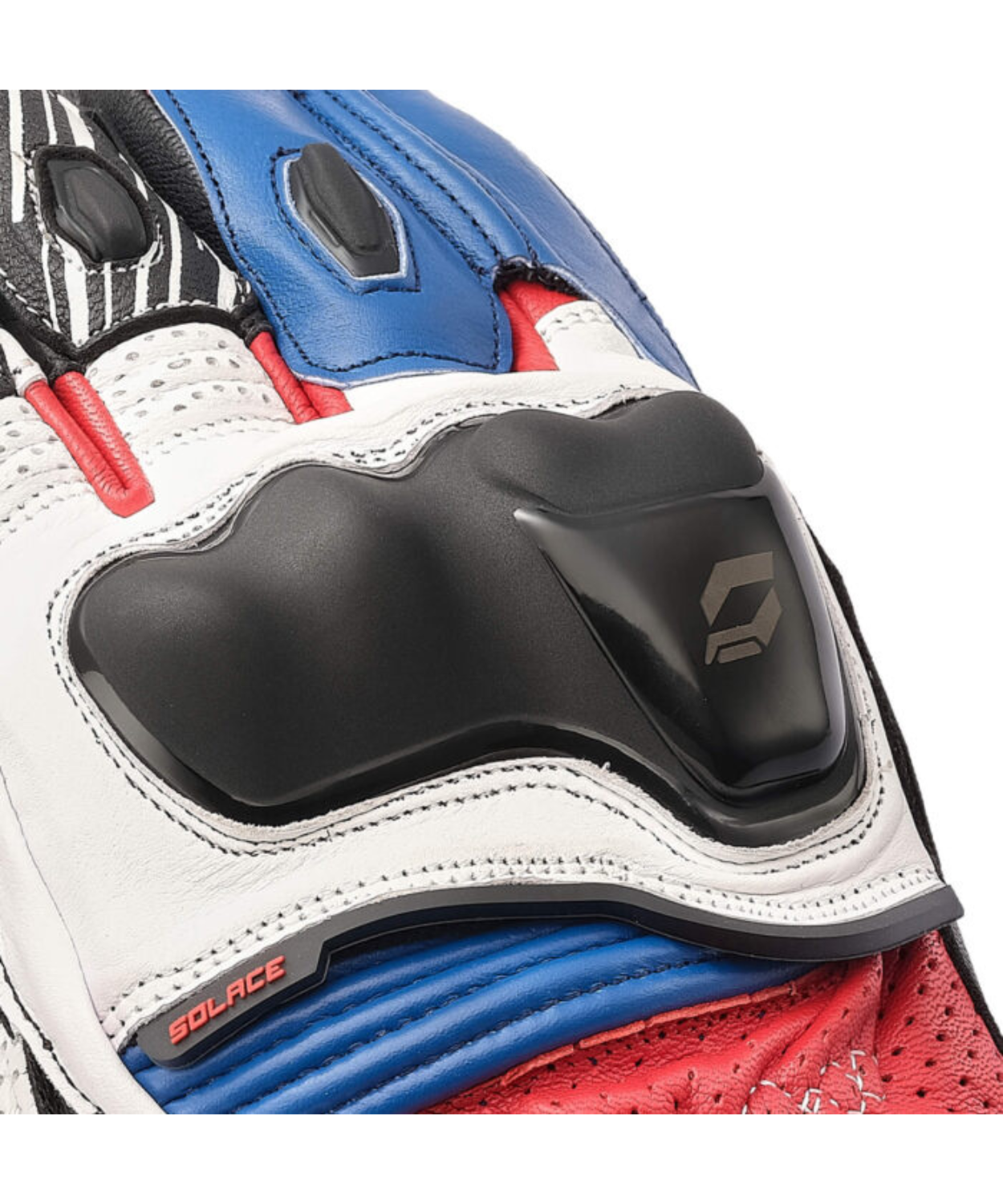 Solace Furious V3.0 CE Riding Gloves - Black White Blue