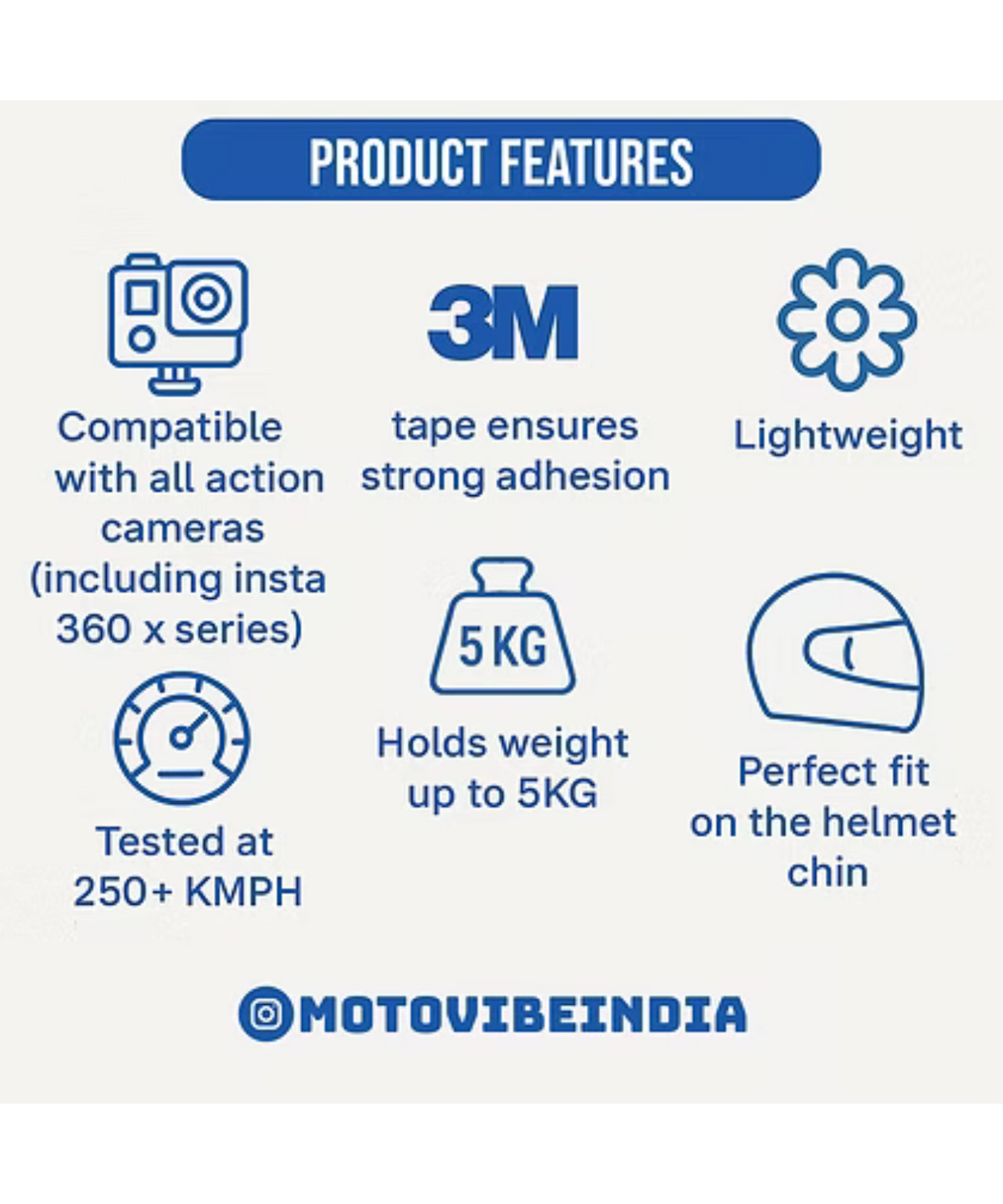 Motovibe India Axor Apex - Chin Mount - Motovibe India