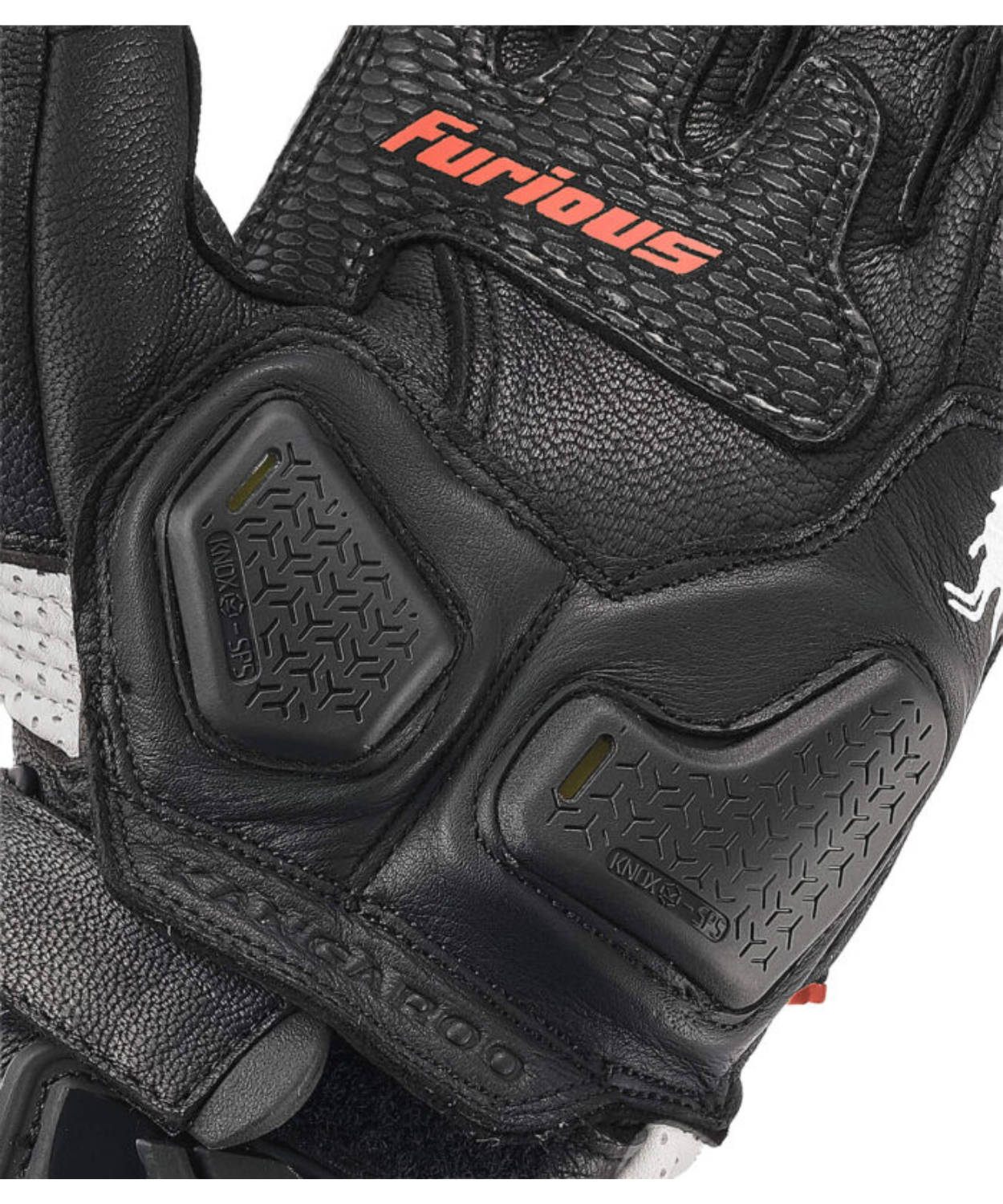 Solace Furious V3.0 CE Riding Gloves - Black White Red