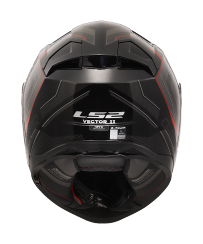 LS2 FF811 Vector II Alizer Helmet - Gloss Black Red