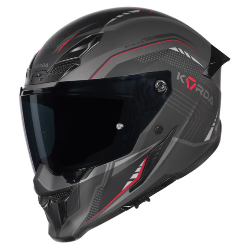 Korda Icon Strike Helmet - Matt Black Red