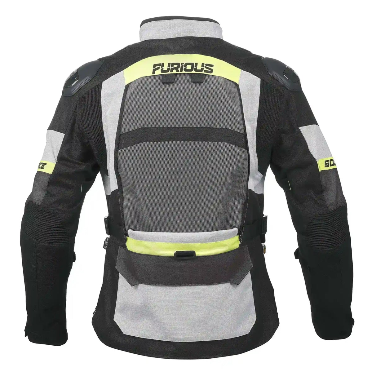 Solace Furious V4.0 Touring Jacket - Grey Black Neon - Solace