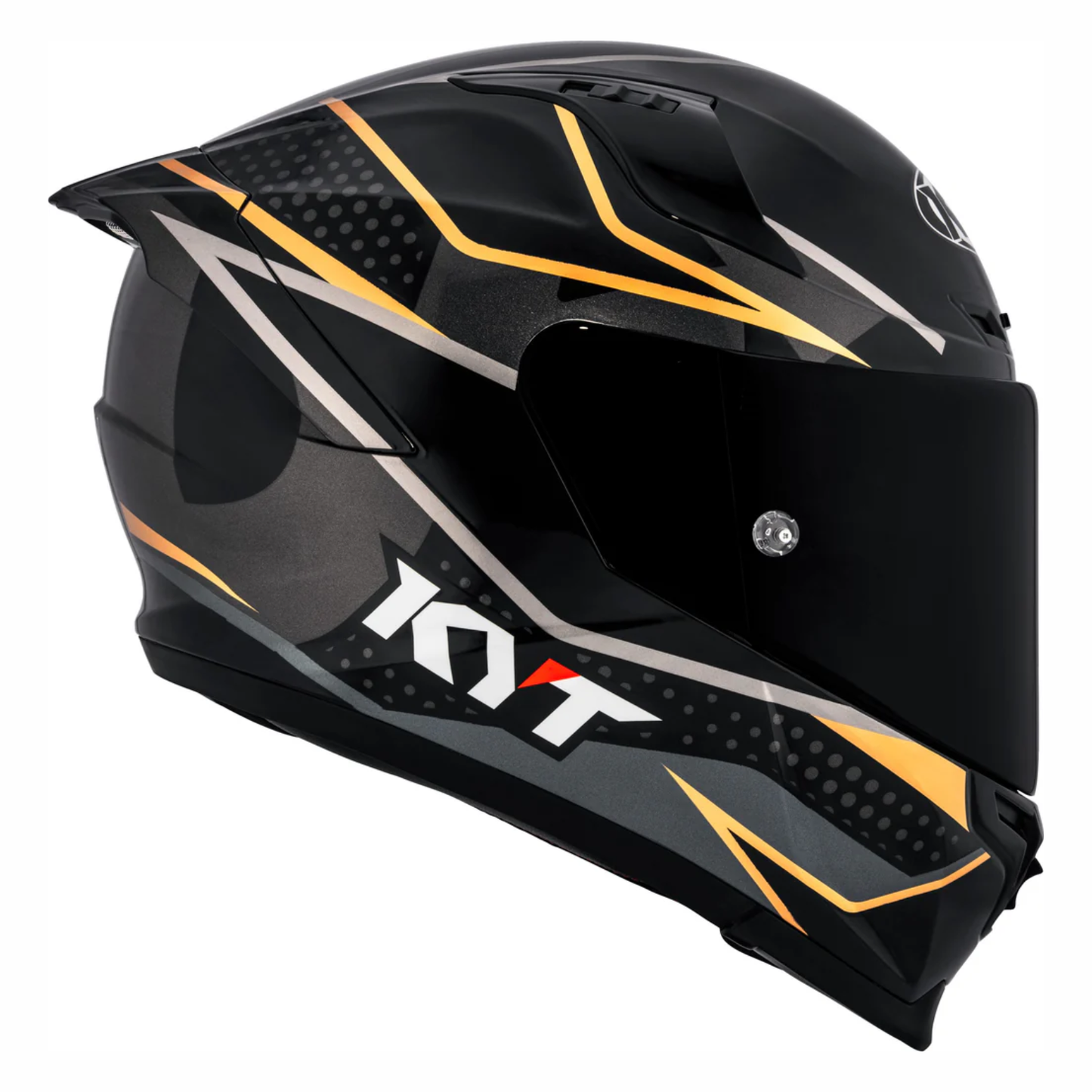 KYT Striker SV Davo Helmet - Gloss Black Gold
