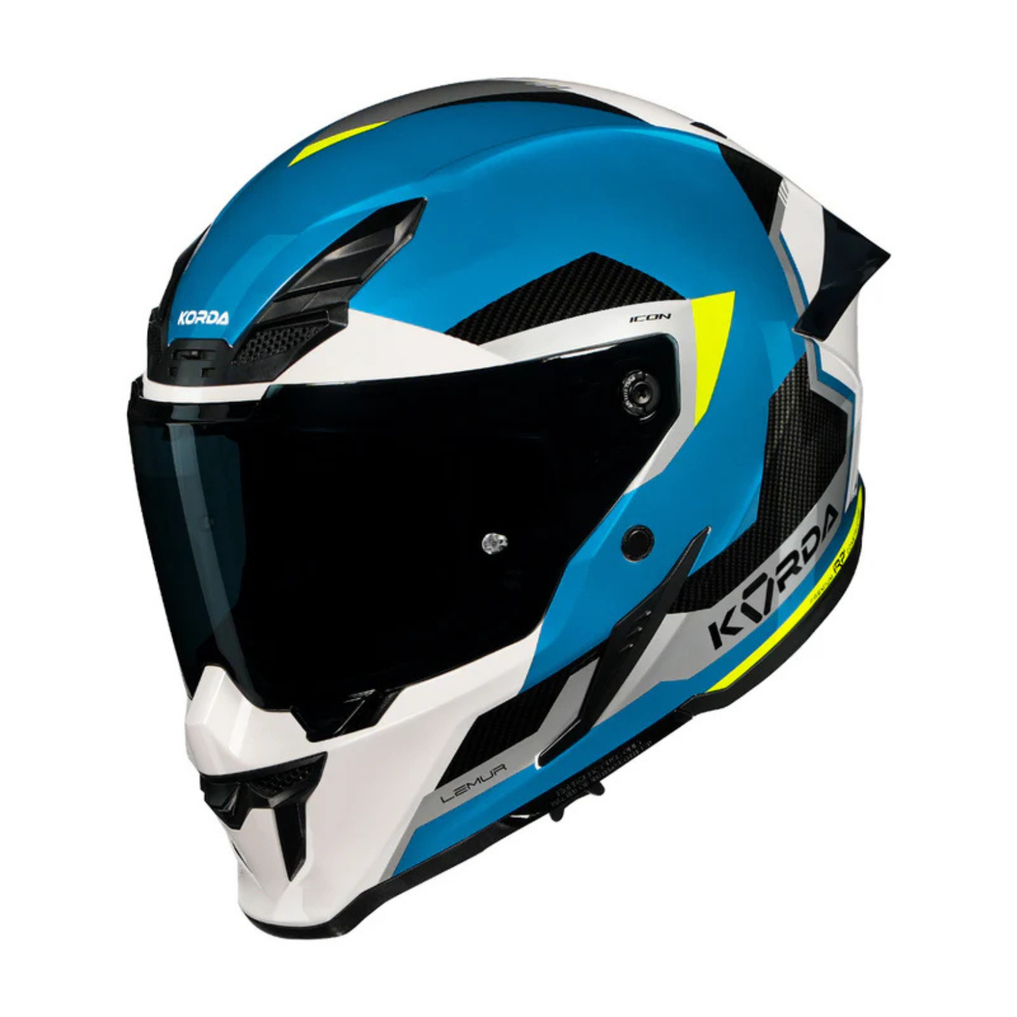 Korda Icon Lemur Helmet - Gloss White Blue