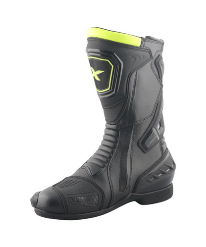 Axor Slipstream Pro Riding Boots - Black Neon Green