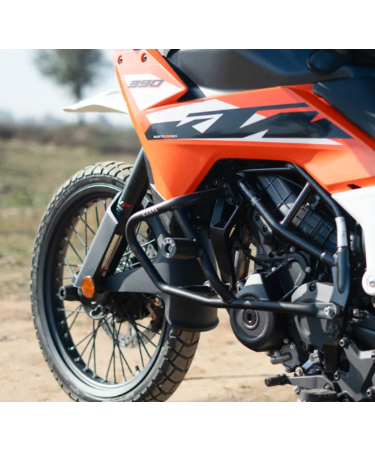 Zana Engine Guard With Slider Black for KTM ADV 390 2025 - ZI-8555