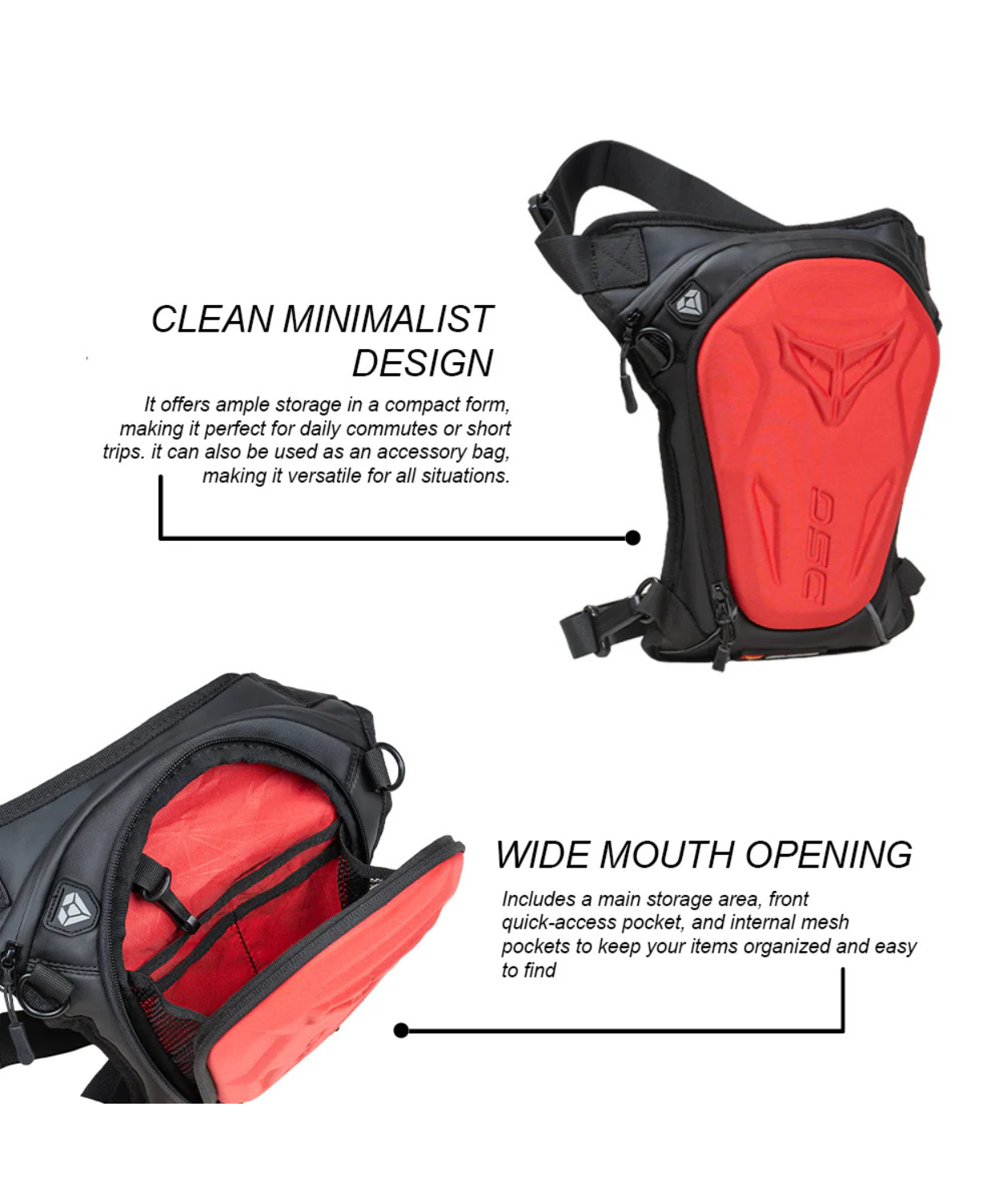 DSG Alpha Thigh Bag - Red