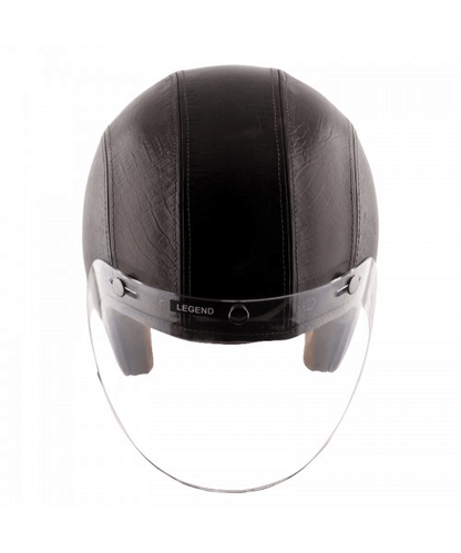 Axor Retro Jet Leather Legend Helmet - Coco Dark