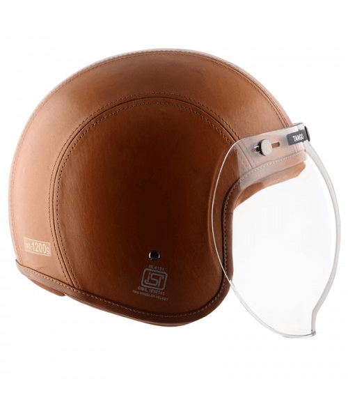 Axor Retro Jet Leather Tango Helmet - Yellow