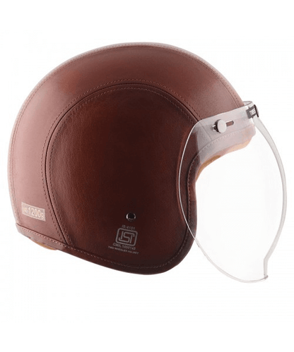 Axor Retro Jet Leather Timber Helmet - Coniac Light