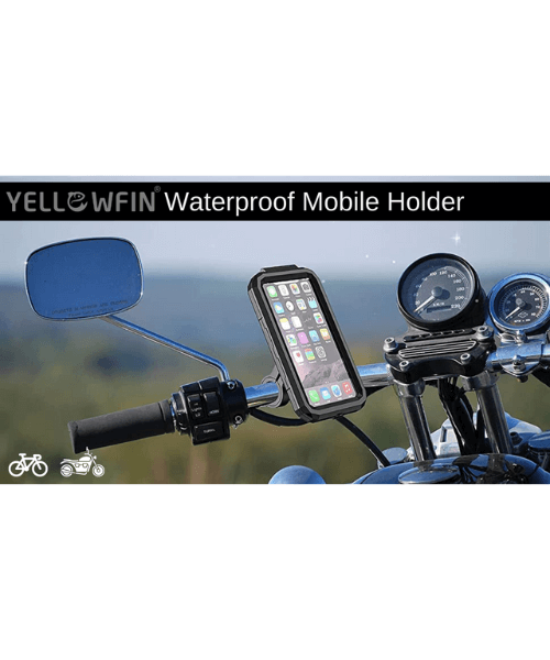 Yellowfin Fully Waterproof Handlebar Mobile Phone Holder without Charger - M18L-B1 Handlebar