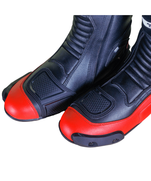 Tarmac Speed Riding Boots - Black Red