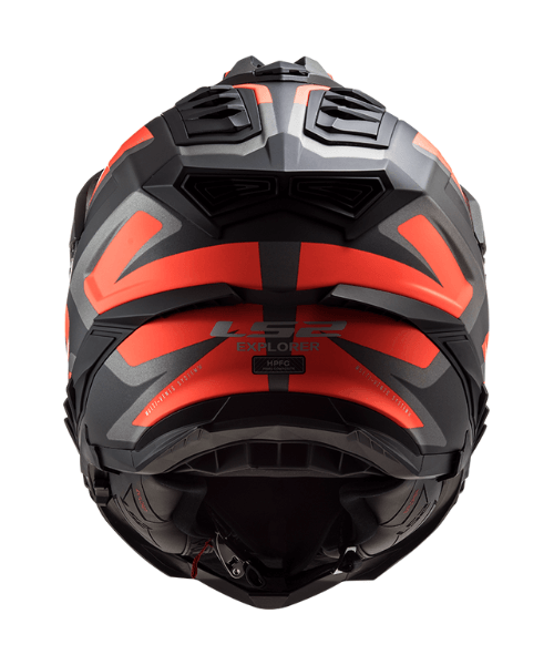 LS2 MX701 Explorer Alter Helmet - Matt Black Fluo Orange