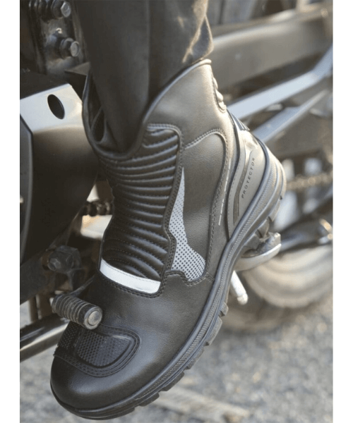 Solace Scout Motorcycle Boots - Black Grey