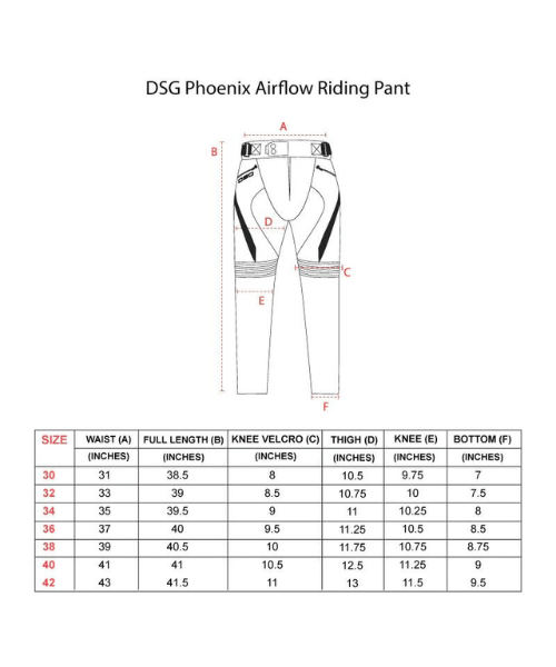 DSG Phoenix Airflow Riding Pant - Black