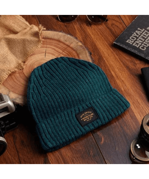 Royal Enfield Core Short Beanie - Dark Green