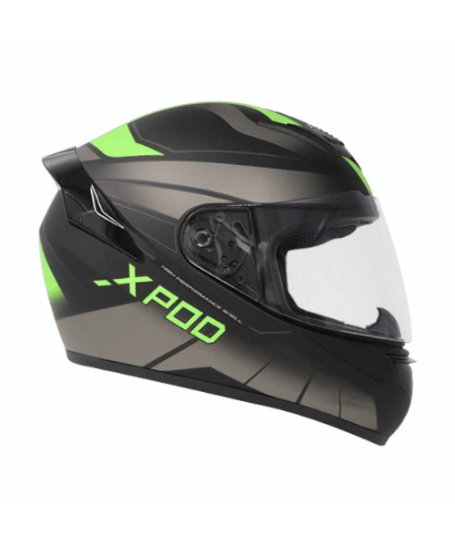 TVS XPOD Dual Tone Helmet - Neon Grey