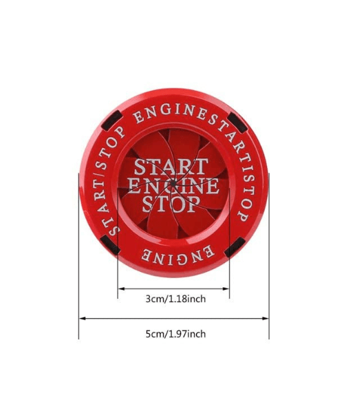 Bike Key Hole Rotary Cover - Red
