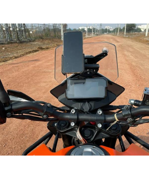 Zana Big GPS Mount for KTM ADV 390/390 X Made Of Aluminium & Stainless Steel - ZI-8157