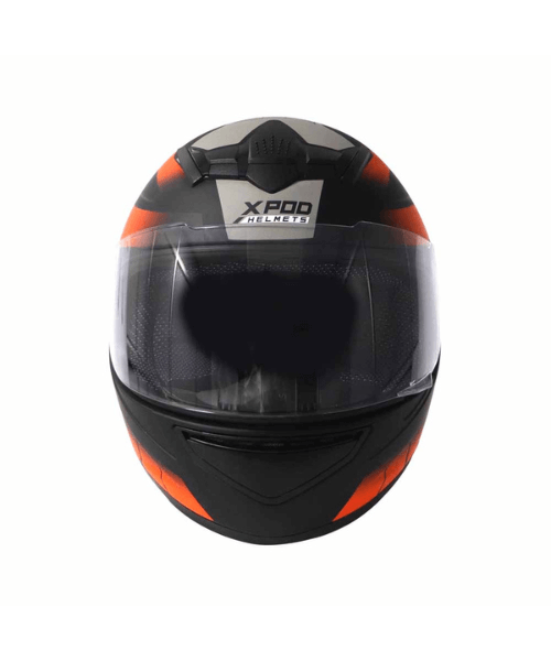 TVS XPOD Dual Tone Helmet - Orange Grey