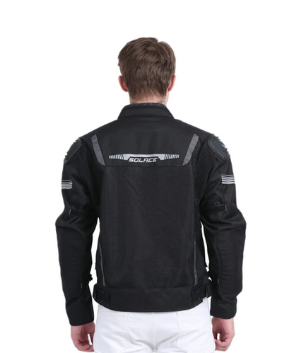 Solace Ramble V2 Motorcycle Riding Jacket - Black Grey