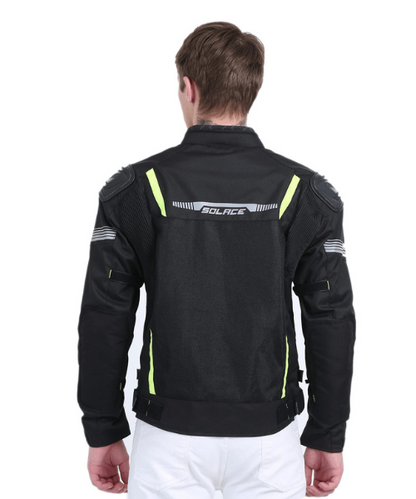 Solace Ramble V2 Motorcycle Riding Jacket - Black Neon