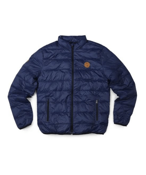 Royal Enfield Down Quilted Jacket - Navy Blue