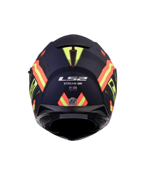 LS2 FF320 Stream Evo Reflex Hi-Viz With Pinlock Helmet - Gloss Navy Blue Orange