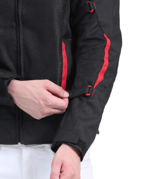 Solace Ramble V2 Motorcycle Riding Jacket - Black Red