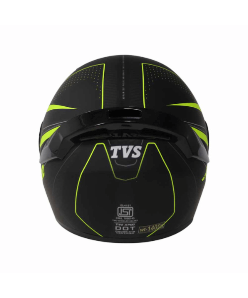 TVS Racing XPOD Blistering Helmet - Black Neon Line Helmet