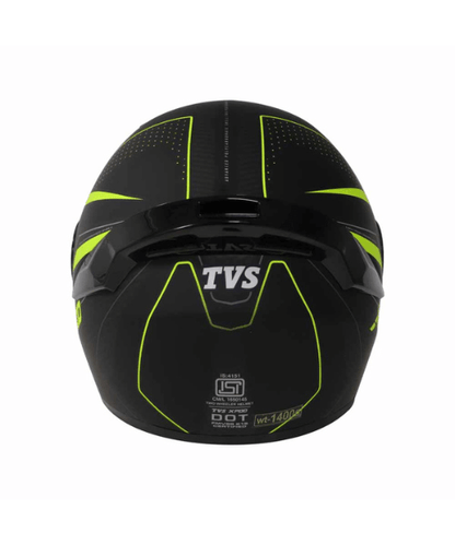 TVS Racing XPOD Blistering Helmet - Black Neon Line Helmet