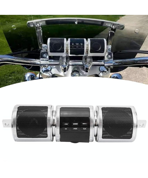 Moto Arch 12V Motorcycle Bluetooth Speaker - Silver