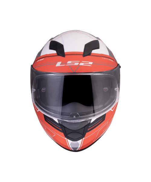 LS2 FF320 Stream Evo Scape With Pinlock Helmet - Matt White Red