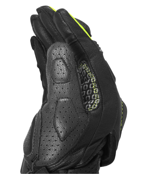 Rynox Storm Evo 3 Riding Gloves - Hi-Viz Green Black