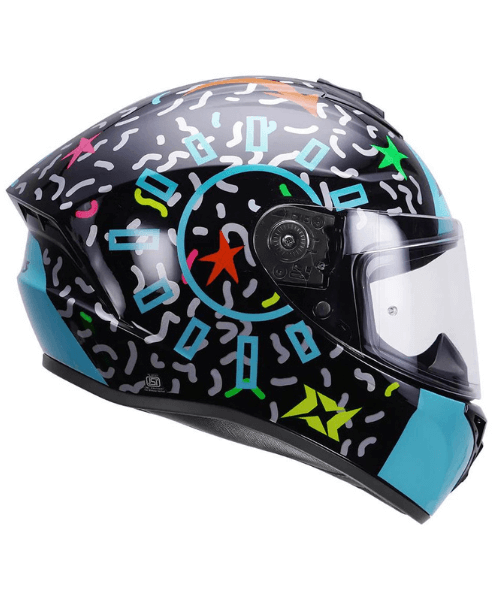 Axxis Draken S Crazy Helmet - Blue