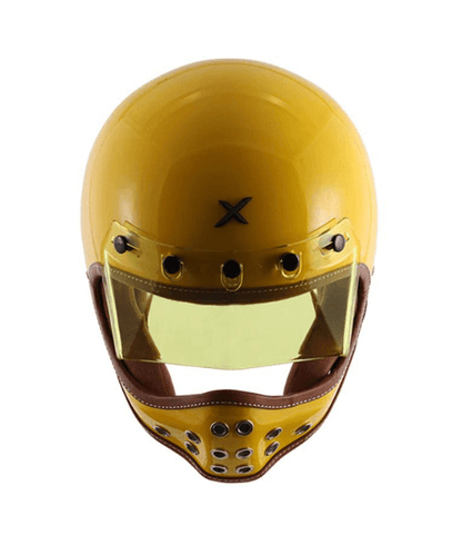 Axor Retro Moto-X Helmet - Yellow
