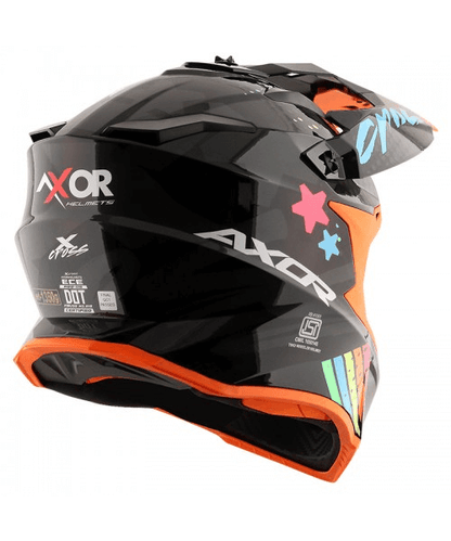 Axor X-CROSS X2 Off Road Helmet - Dull Black Grey