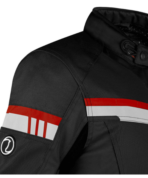 Rynox Stealth Air Pro Riding Jacket - Black Red