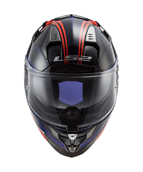 LS2 FF327 Challenger Propeller Helmet - Red Blue