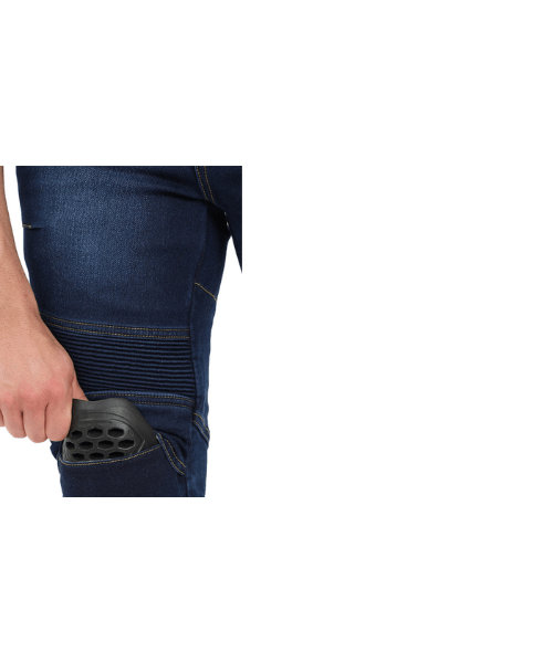 Solace Gravel Motorcycle Denims with Level 2 Armour - Blue