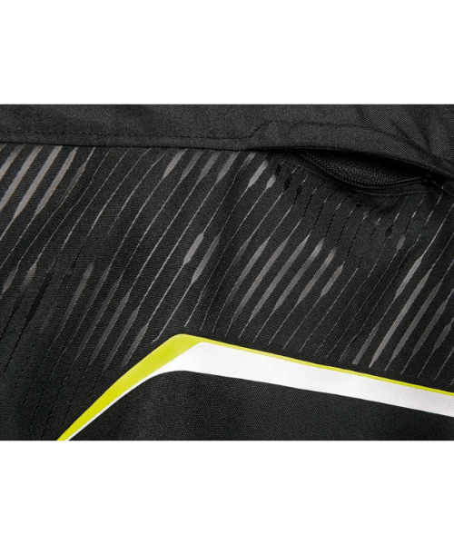 Ixon Slash Light Text Riding Jacket - Black White Yellow
