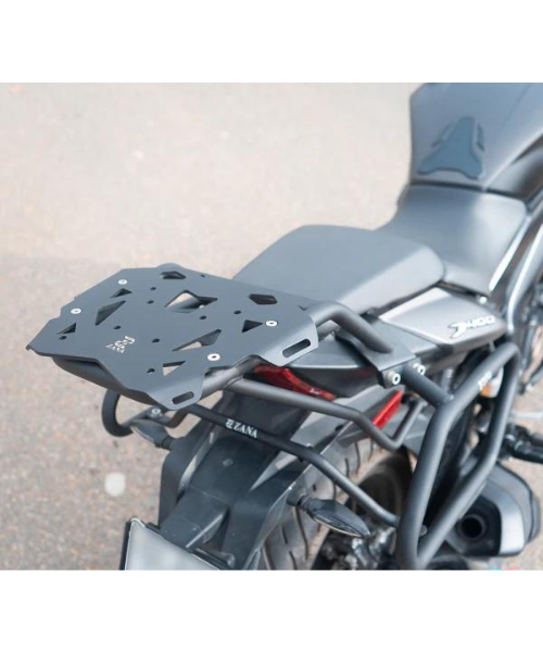 Zana Top Rack With New Plate Compatible With Pillion Backrest Texture Matt Black Dominar 2019-2022 - ZI-8129